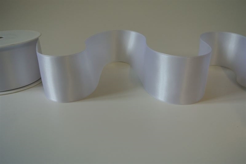Band 25m/ 50mm, Double face Satin, weiss