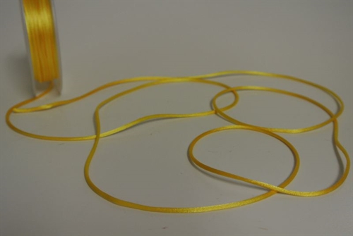 Band 25m/ 2mm, Seiden-Cord, gelb Band 25m/ 2mm, Seiden-Cord, gelb