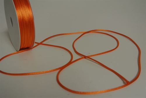 Band 25m/ 2mm, Seiden-Cord, orange
