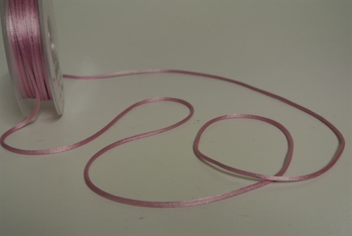 Band 25m/ 2mm, Seiden-Cord, pink