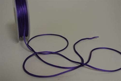 Band 25m/ 2mm, Seiden-Cord, violett Band 25m/ 2mm, Seiden-Cord, violett