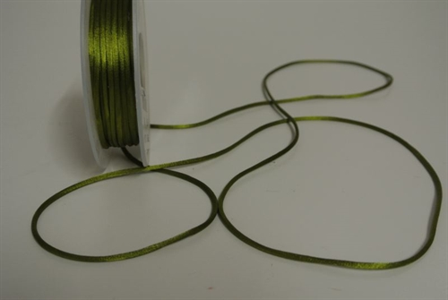 Band 25m/ 2mm, Seiden-Cord, olive