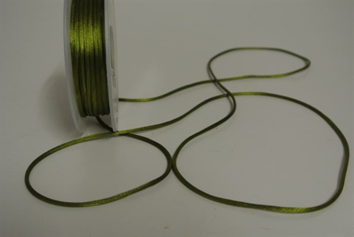 Band 25m/ 2mm, Seiden-Cord, olive Band 25m/ 2mm, Seiden-Cord, olive