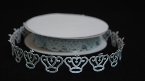 Band 10y/ 25mm, Krone ca. 350 klebend, hblau Band 10y/ 25mm, Krone ca. 350 klebend, hblau