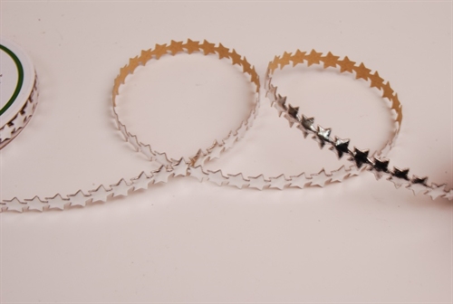 Band 10y/ 9mm, Sterne klebend 1100x, silber Band 10y/ 9mm, Sterne klebend 1100x, silber