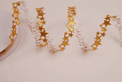 Band 10y/ 15mm, Sterne klebend, gold Band 10y/ 15mm, Sterne klebend, gold