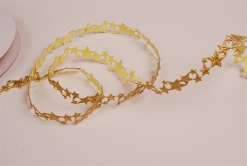 Band 10y/ 15mm, Sterne klebend, gold iris Band 10y/ 15mm, Sterne klebend, gold iris