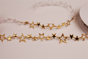 Band 10y/ 15mm, Sterne offen klebend, gold Band 10y/ 15mm, Sterne offen klebend, gold