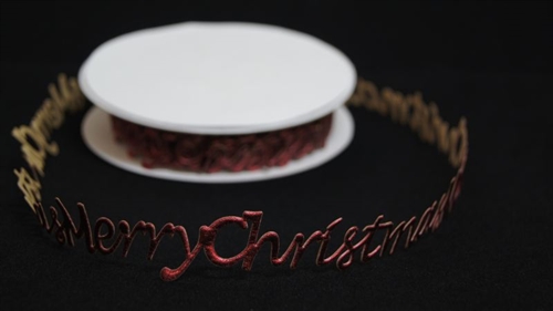 Band 10y/ 20mm, Merry Christmass klebend, drot Band 10y/ 20mm, Merry Christmass klebend, drot
