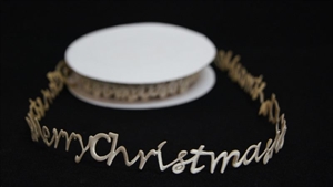 Band 10y/ 20mm, Merry Christmass klebend, ecru Band 10y/ 20mm, Merry Christmass klebend, ecru