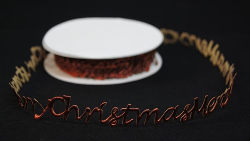 Band 10y/ 20mm, Merry Christmass klebend, rot Band 10y/ 20mm, Merry Christmass klebend, rot