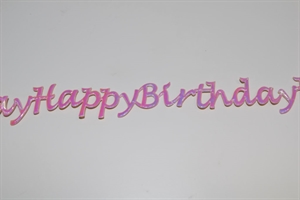 Band 10y/ 24mm, Happy Birthday - klebend, rosa-iris Band 10y/ 24mm, Happy Birthday - klebend, rosa-iris