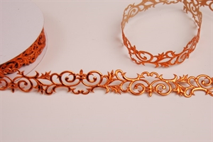 Band 10y/ 25mm, Ornament klebend, kupfer Band 10y/ 25mm, Ornament klebend, kupfer