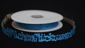 Band 10y/ 16mm, Glückwunsch klebend, türkis Band 10y/ 16mm, Glückwunsch klebend, türkis