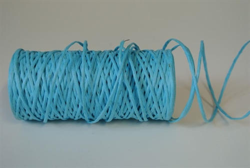 Band 50m/ 2mm, PaperCord mit Draht, türkis Band 50m/ 2mm, PaperCord mit Draht, türkis
