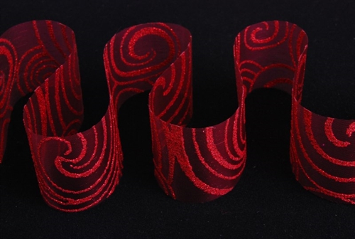 Band 20m/ 40mm, rinkeled unwired, rubin Band 20m/ 40mm, rinkeled unwired, rubin