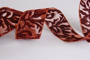 Band 10y/ 50mm, Flock leaf, kupfer Band 10y/ 50mm, Flock leaf, kupfer