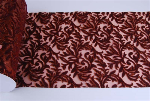 Band 5m/ 280mm, Flock leaf table, kupfer Band 5m/ 280mm, Flock leaf table, kupfer