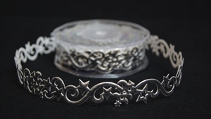 Band 10y/ 22mm, Sterne/ Tanne klebend, silber Band 10y/ 22mm, Sterne/ Tanne klebend, silber