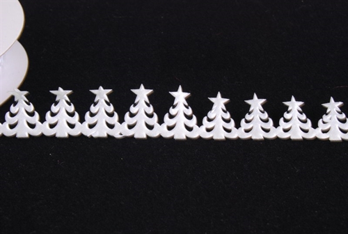 Band 10y/ 25mm, Tanne - klebend, weiss Band 10y/ 25mm, Tanne - klebend, weiss