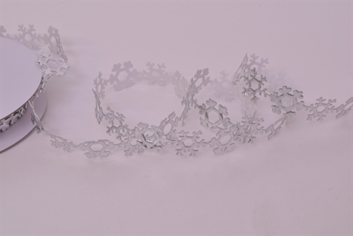 Band 10y/ 25mm, Snowstar klebend, silber Band 10y/ 25mm, Snowstar klebend, silber
