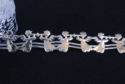 Band 10y/ 25mm, Engel klebend, silber Band 10y/ 25mm, Engel klebend, silber