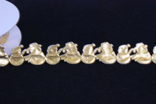 Band 10y/ 22mm, Schneemann klebend, gold Band 10y/ 22mm, Schneemann klebend, gold