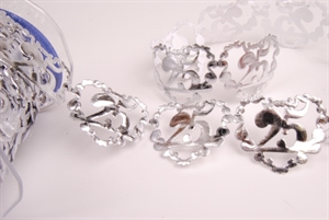 Band 10y/ 40mm, Herz 25 Jahre 180x klebend, silber Band 10y/ 40mm, Herz 25 Jahre 180x klebend, silber