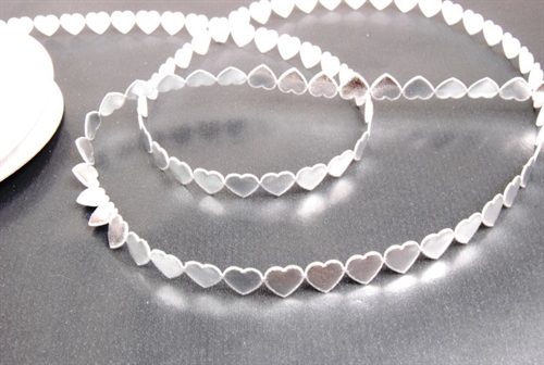 Band 10y/ 10mm, mini Herz klebend, silber Band 10y/ 10mm, mini Herz klebend, silber
