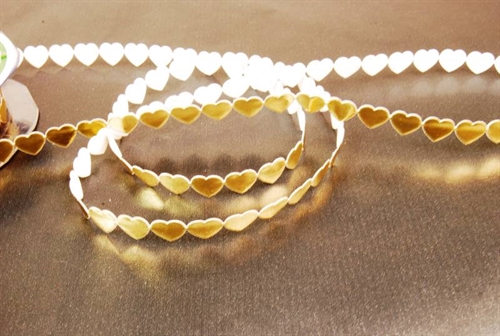 Band 10y/ 10mm, mini Herz klebend, gold Band 10y/ 10mm, mini Herz klebend, gold