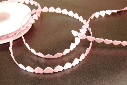 Band 10y/ 10mm, mini Herz klebend, rosa Band 10y/ 10mm, mini Herz klebend, rosa