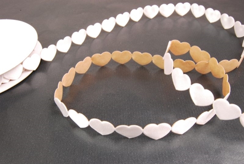 Band 10y/ 20mm, Herz gr. klebend, weiss Band 10y/ 20mm, Herz gr. klebend, weiss