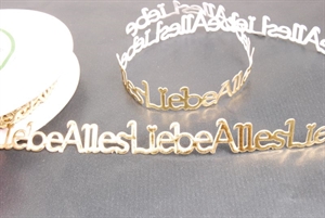 Band 10y/ 16mm, Alles Liebe klebend 120x, gold Band 10y/ 16mm, Alles Liebe klebend 120x, gold