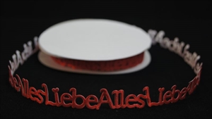 Band 10y/ 16mm, Alles Liebe klebend 120x, rot Band 10y/ 16mm, Alles Liebe klebend 120x, rot