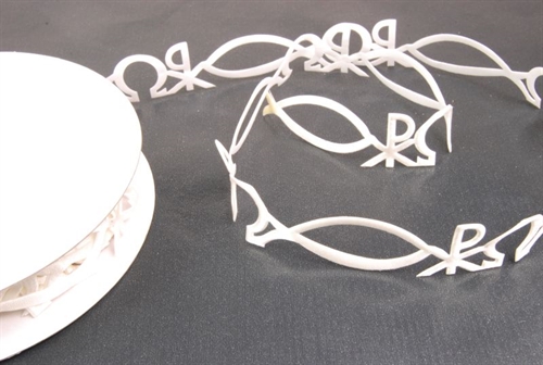 Band 10y/ 25mm, Christliche Symbole klebend, ecru Band 10y/ 25mm, Christliche Symbole klebend, ecru
