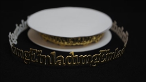 Band 10y/ 20mm, Einladung 115x klebend, gold Band 10y/ 20mm, Einladung 115x klebend, gold