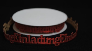 Band 10y/ 20mm, Einladung 115x klebend, rot