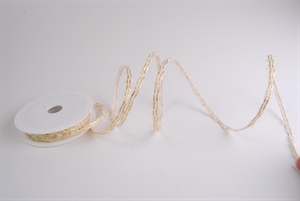 Band, 15m/ 10mm Wellen, gold Band, 15m/ 10mm Wellen, gold