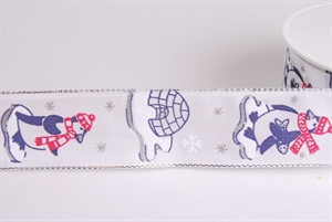 Band 20m/ 40mm, Pingu, weiss Band 20m/ 40mm, Pingu, weiss