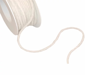 Wollkordel 25m/ 5mm, mit Drahtkern, weiss Wollkordel 25m/ 5mm, mit Drahtkern, weiss
