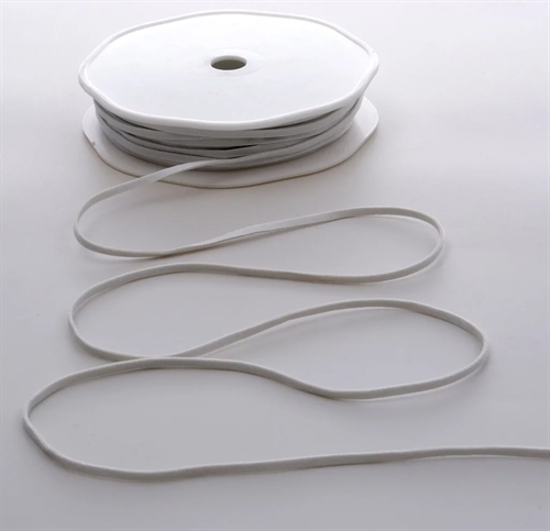 Band 25m/ 3mm, Kunst-Lederkordel, weiss Band 25m/ 3mm, Kunst-Lederkordel, weiss