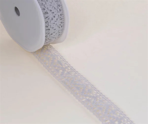 Band 10m/ 22mm, Häkel-Spitzenborte, dgrau Band 10m/ 22mm, Häkel-Spitzenborte, dgrau