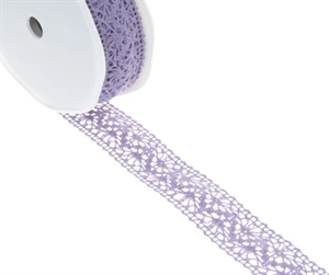 Band 10m/ 22mm, Häkel-Spitzenborte, flieder Band 10m/ 22mm, Häkel-Spitzenborte, flieder