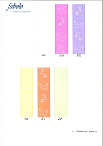 Deco, 20m/ 25mm Butterfly Kisses, weiss Deco, 20m/ 25mm Butterfly Kisses, weiss