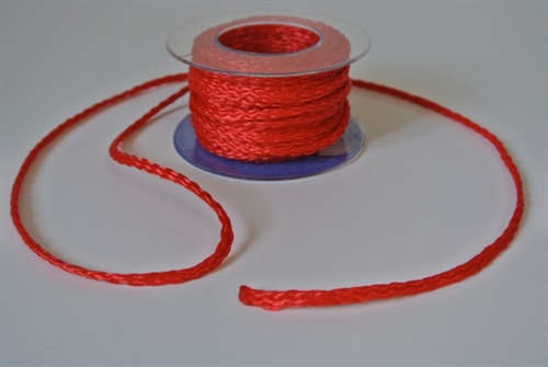 Band 10m/ 4mm, Flachkordel, rot Band 10m/ 4mm, Flachkordel, rot