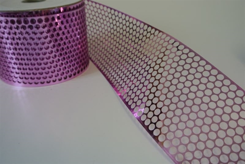 Band 45m/ 80mm, Lochband Chicaco, rosa Band 45m/ 80mm, Lochband Chicaco, rosa