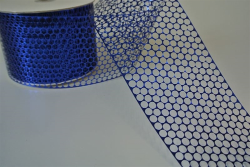 Band 45m/ 80mm, Lochband Chicaco, blau Band 45m/ 80mm, Lochband Chicaco, blau