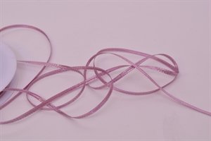 Band 50m/ 3mm, Satin m. Siberkante, fuchsia Band 50m/ 3mm, Satin m. Siberkante, fuchsia
