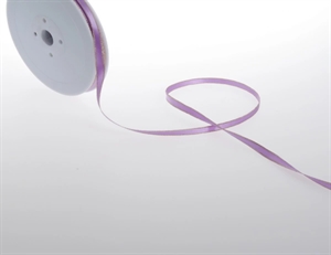 Band 50m/ 6mm, Satin m. Goldkante, lavendel Band 50m/ 6mm, Satin m. Goldkante, lavendel