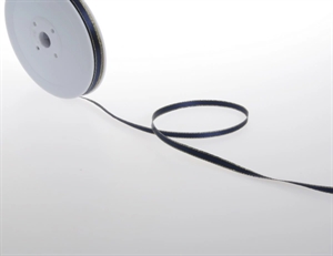 Band 50m/ 6mm, Satin m. Goldkante, navy Band 50m/ 6mm, Satin m. Goldkante, navy